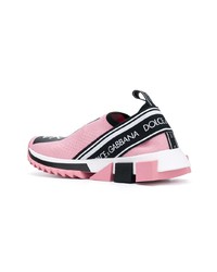 Chaussures de sport roses Dolce & Gabbana