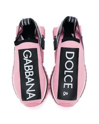 Chaussures de sport roses Dolce & Gabbana