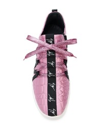 Chaussures de sport roses Giuseppe Zanotti Design