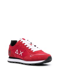 Chaussures de sport rouge et blanc Sun 68