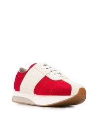 Chaussures de sport rouge et blanc Marni