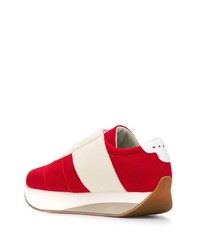 Chaussures de sport rouge et blanc Marni