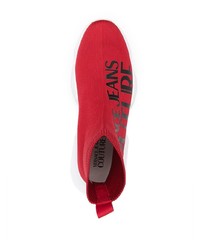 Chaussures de sport rouge et blanc VERSACE JEANS COUTURE