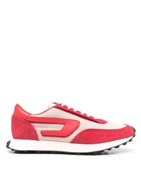 Chaussures de sport rouge et blanc Diesel