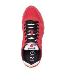 Chaussures de sport rouge et blanc Sun 68