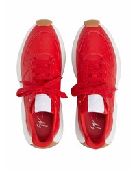 Chaussures de sport rouge et blanc Giuseppe Zanotti