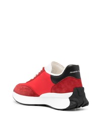 Chaussures de sport rouge et blanc Alexander McQueen