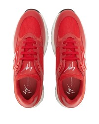 Chaussures de sport rouge et blanc Giuseppe Zanotti