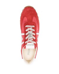 Chaussures de sport rouge et blanc Premiata