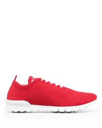 Chaussures de sport rouge et blanc Kiton