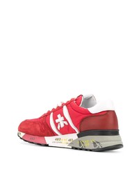 Chaussures de sport rouge et blanc Premiata