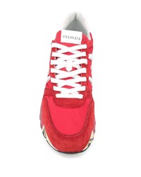 Chaussures de sport rouge et blanc Premiata