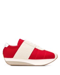 Chaussures de sport rouge et blanc Marni