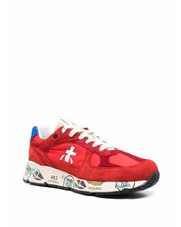 Chaussures de sport rouge et blanc Premiata