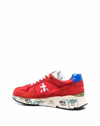 Chaussures de sport rouge et blanc Premiata