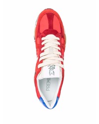 Chaussures de sport rouge et blanc Premiata