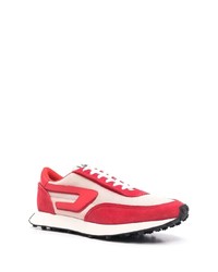 Chaussures de sport rouge et blanc Diesel