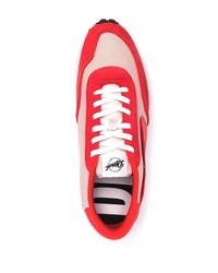 Chaussures de sport rouge et blanc Diesel