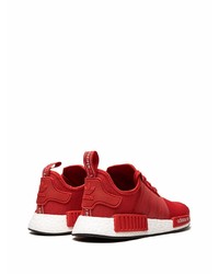 Chaussures de sport rouge et blanc adidas