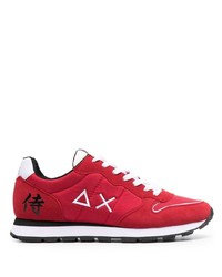 Chaussures de sport rouge et blanc Sun 68