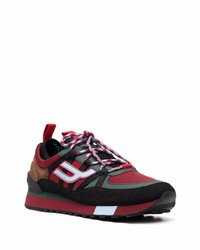 Chaussures de sport rouge et noir Bally