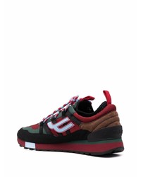 Chaussures de sport rouge et noir Bally