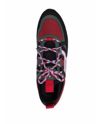 Chaussures de sport rouge et noir Bally