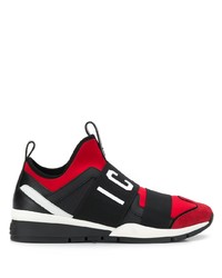 Chaussures de sport rouge et noir DSQUARED2