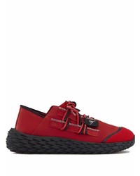 Chaussures de sport rouge et noir Giuseppe Zanotti