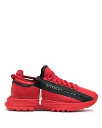 Chaussures de sport rouge et noir Givenchy
