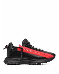 Chaussures de sport rouge et noir Givenchy