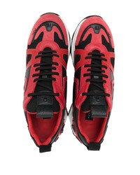 Chaussures de sport rouge et noir Philipp Plein