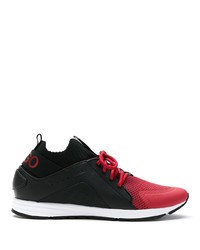 Chaussures de sport rouge et noir Hugo