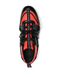 Chaussures de sport rouge et noir Roberto Cavalli