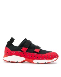 Chaussures de sport rouge et noir Marni