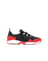 Chaussures de sport rouge et noir Marni