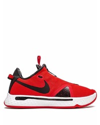 Chaussures de sport rouge et noir Nike