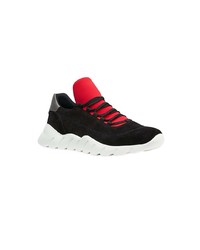 Chaussures de sport rouge et noir Fendi