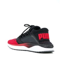 Chaussures de sport rouge et noir Puma