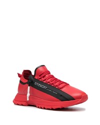 Chaussures de sport rouge et noir Givenchy