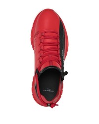 Chaussures de sport rouge et noir Givenchy