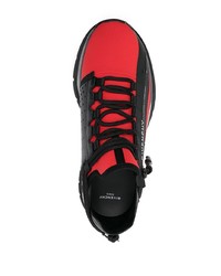 Chaussures de sport rouge et noir Givenchy