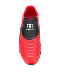 Chaussures de sport rouge et noir Balenciaga