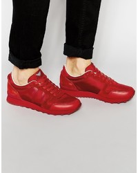 Chaussures de sport rouges Armani Jeans