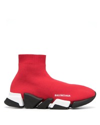 Chaussures de sport rouges Balenciaga