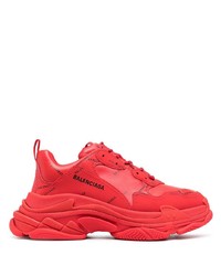 Chaussures de sport rouges Balenciaga