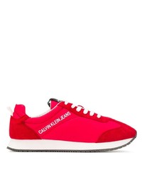 Chaussures de sport rouges Calvin Klein Jeans