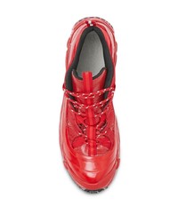 Chaussures de sport rouges Burberry