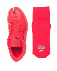 Chaussures de sport rouges Maison Margiela x Reebok