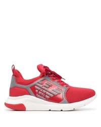 Chaussures de sport rouges Ea7 Emporio Armani